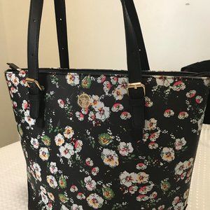 Anne Klein Pretty In Pink Floral Tote
